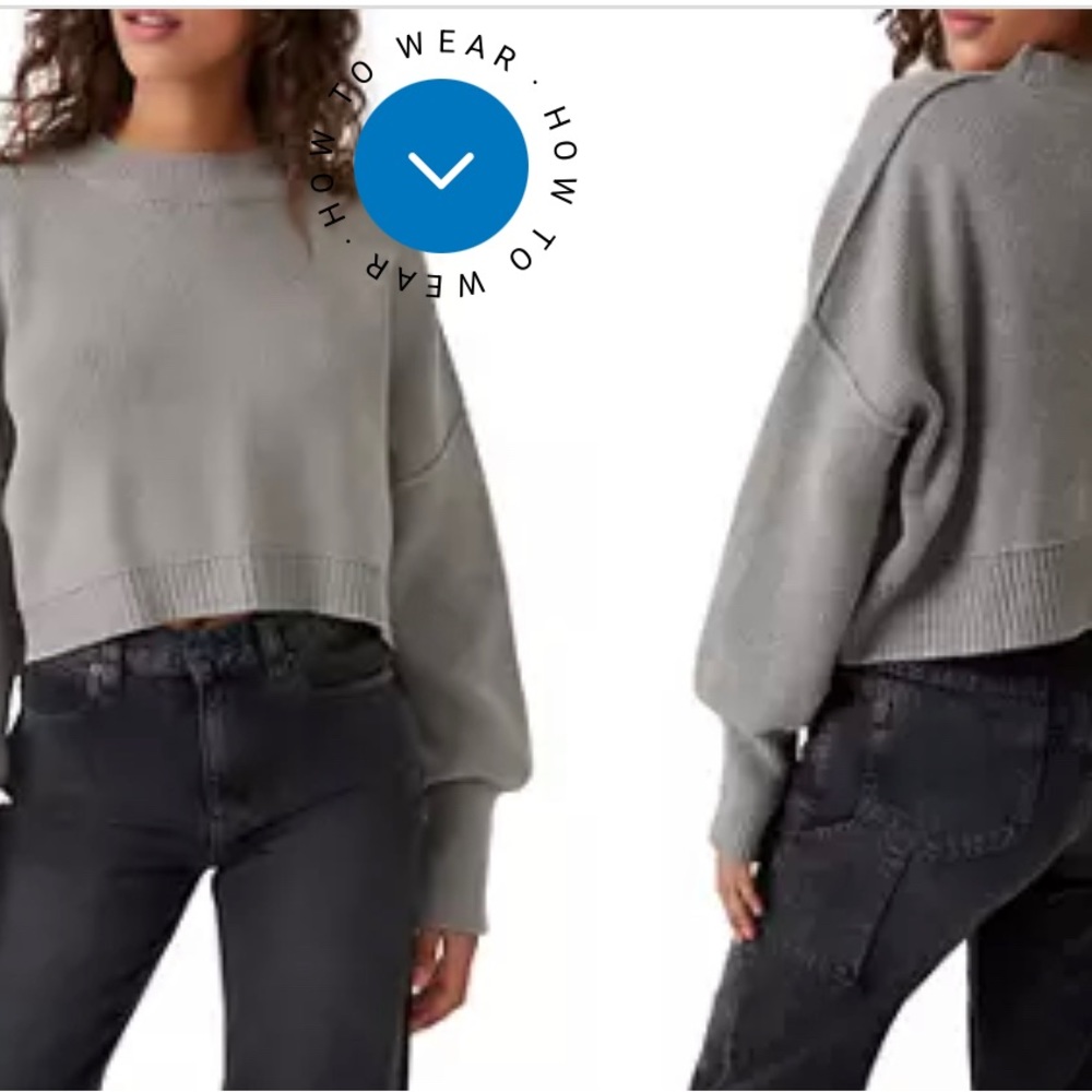 Free People Easy Street Crop Pullover